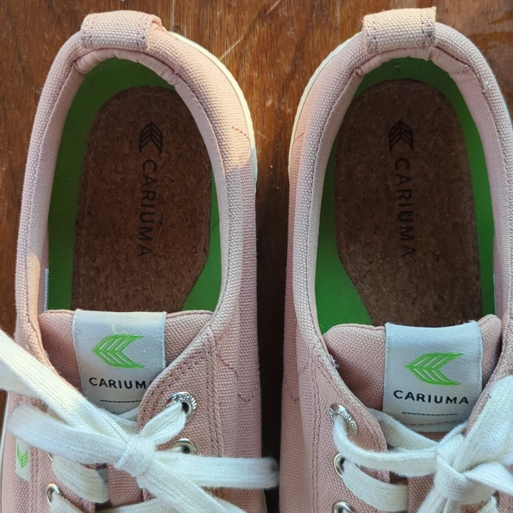 Cariuma OCA Rose Canvas Sneakers, Women's 9 - Picture 2 of 7